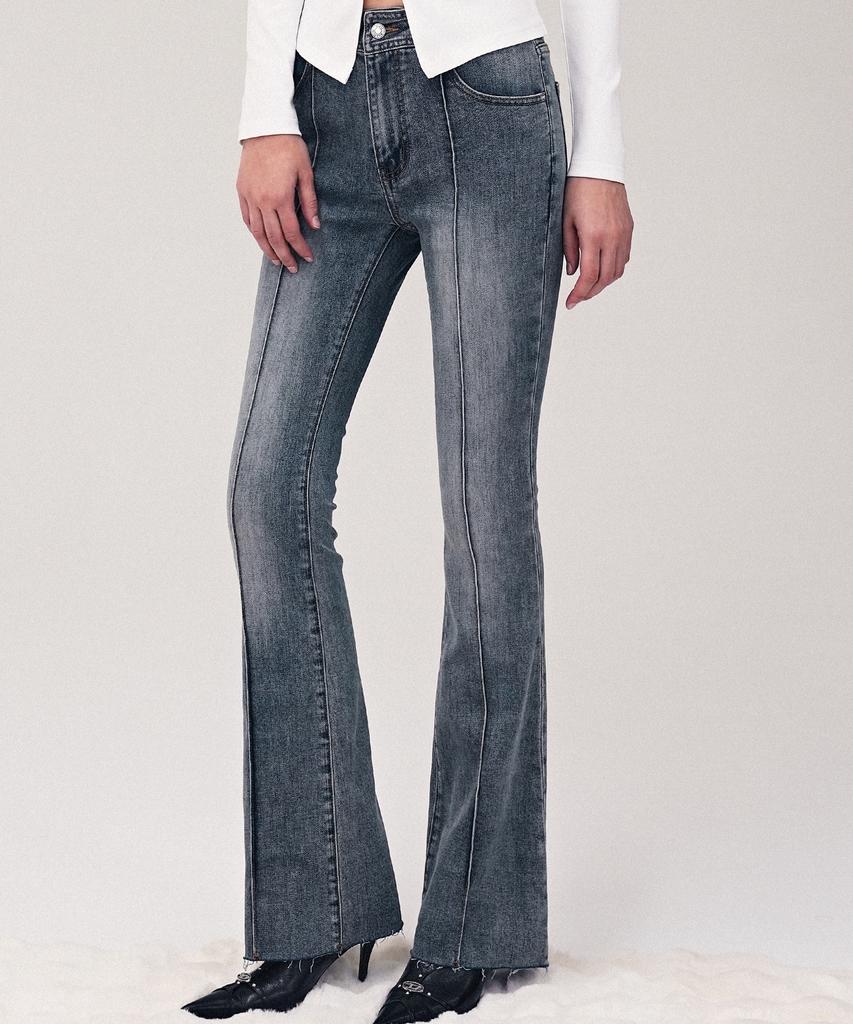 AVANDRESS Contour Fit Bootcut Byxor Svart
