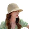 Woven Straw Fisherman Hat Korean Style Bucket Hat Unique Women Sun Hat Ladies
