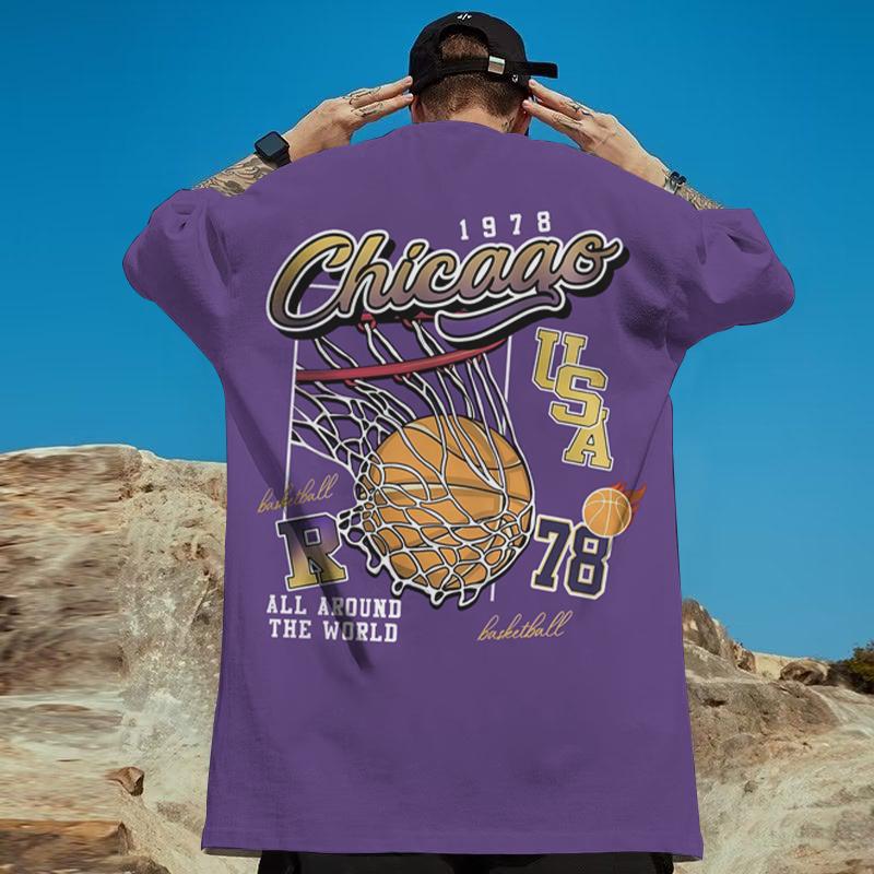 Retro T-shirty Męskie Nadruk Amerykańskiego Samochodu 3D Codzienne Casual Krótki Rękaw Oversize T-shirt Odzież Męska Streetwear Harajuku Topy