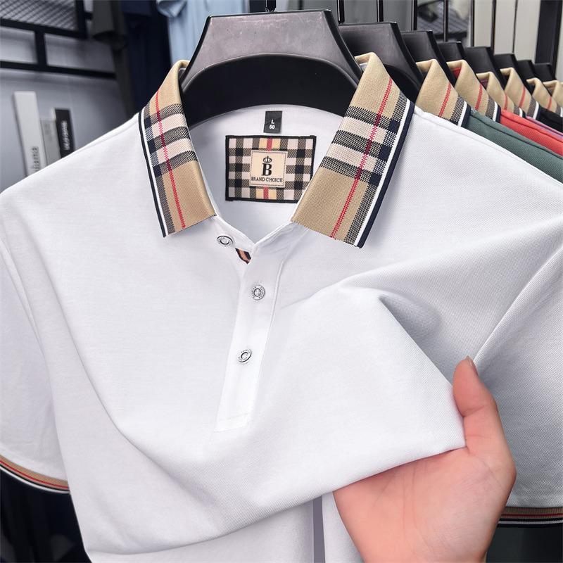 Men's Summer Short-Sleeve Polo Shirt - Mature, Versatile Business Casual Wear