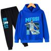 Herfst Voetbalster Messi 3-12J Kinderen Hoodies Sets Broekpak 2 Delige Sets Kinderen Jongen Meisje Kleding Casual Mode Trainingspakken