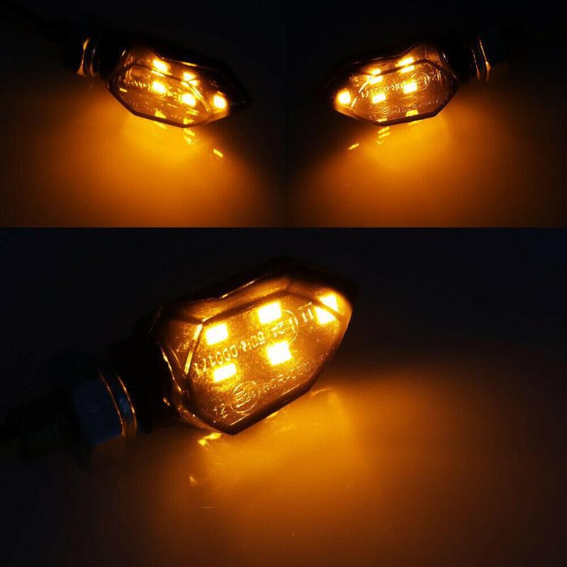 1 Adet Süper Parlak Motosiklet Led Sinyal Lambası Mini Evrensel Led Motosiklet Lambası Amber Sinyal Led Gösterge Işığı