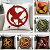 COOL TThe HHunger GGames Pillow Case Pattern Printed Pillowcase For Living Room Sofa Cushion Cover