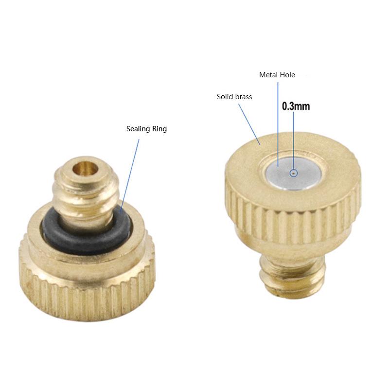 10 stuks Lage Druk Verstuivend Nevelsproeikop Spuit Injector Verstuiving Spuitsysteem Mondstuk