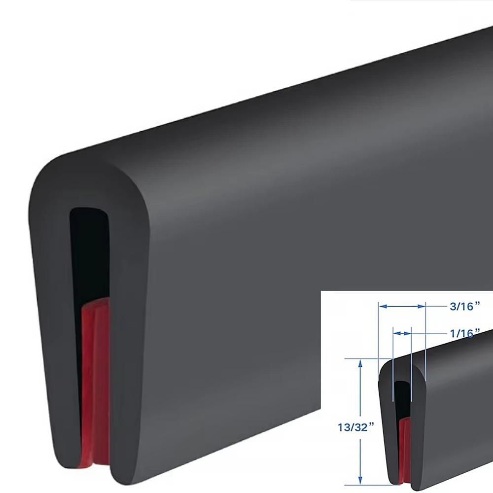 New U-Shape Edge Protector Strip Trim Rubber 3 Meters Car Door Guard Seal Waterproof Edge Protector