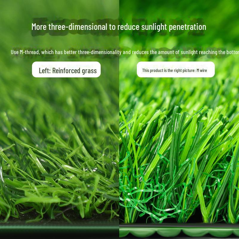 Outdoor Green Artificial Turf Mat for Kindergartens & Football Fields