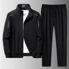 Plus Size Sports Suit Men's Spring Youth Casual Sportswear Suit Men's Running Suit Long-sleeved Trousers Suit