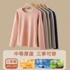 Womens Warm Thermal Underwear Set Wool Silk Blend Base Layer Long Sleeve Top Pants High Elastic Slim Fit Winter
