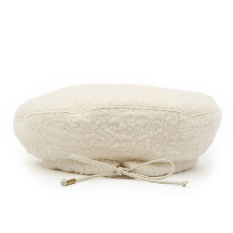 UNDERCONTROL STUDIO PLATE BERET / Strap / BOUCLE / CREAM