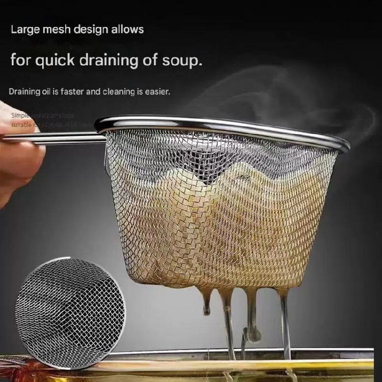 User Friendly Kitchen Tool Comfortable Ergonomic Handle Colander Spoon Multifunctional Skimmer Ladle With Long Handle