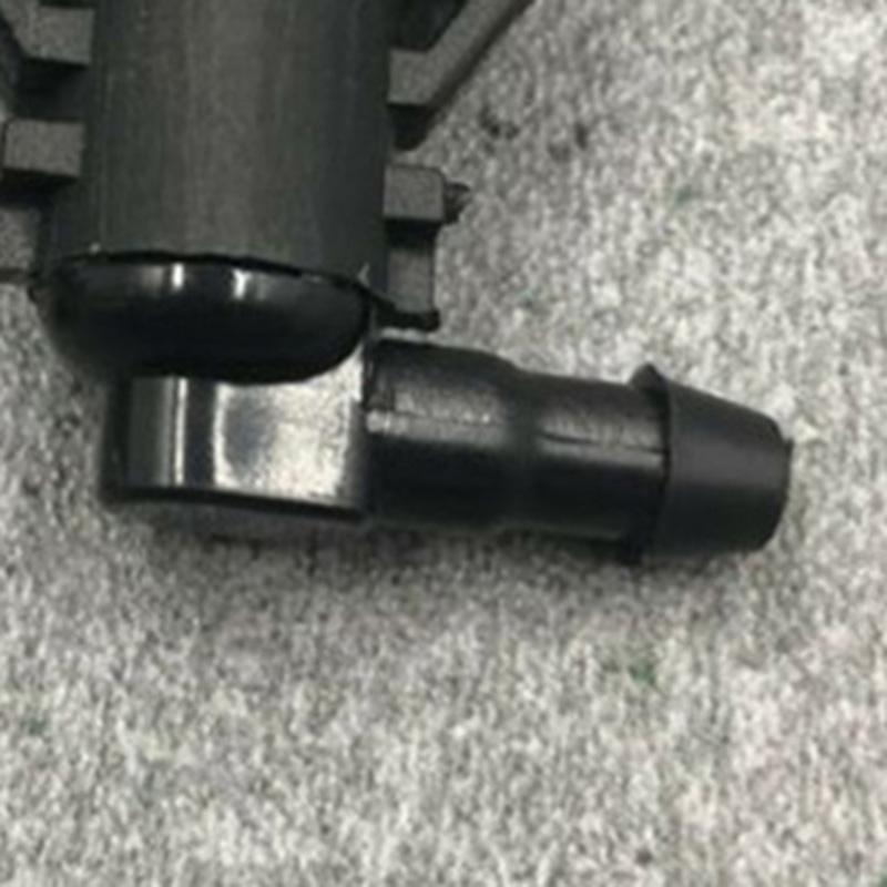 Plastic Windshield Nozzles Black Replacement Exterior Parts 2Pc Washer