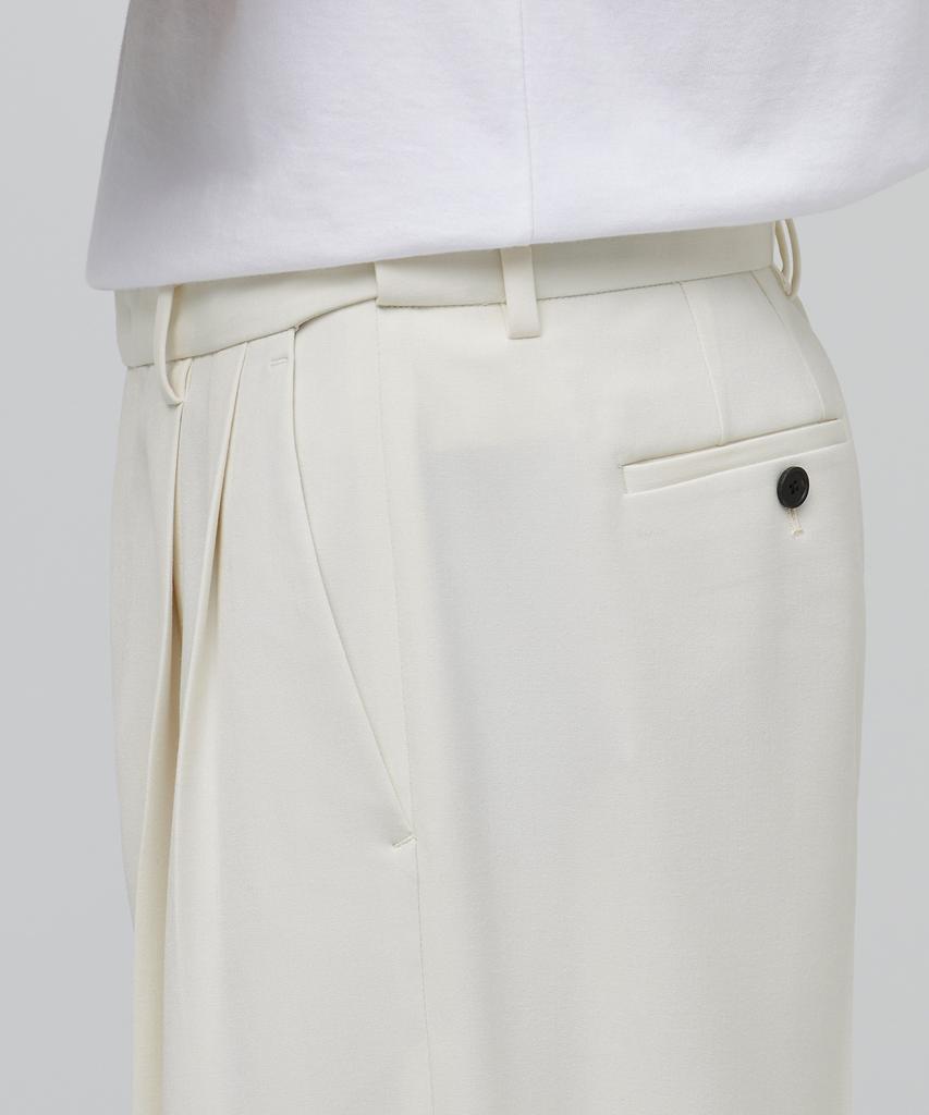 Musinsa Standard Super Wide Hidden Banding Slacks [Cream]