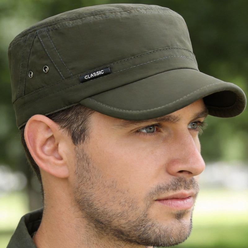 Breathable Quick Dry Flat Top Cap For Men Women Summer Sun Hat Lightweight Running Baseball Cap