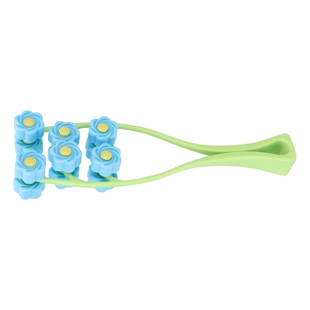 Face Roller Multiple Rollers Concave Convex Particles Comfortable Handle Multiple Rollers V Shaped Face Massager