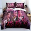 Hip Hop Kpop Dämonenjäger Bettwäsche-Set Luxus Rumi Mira Zoey Bettbezug Kissenbezug Mädchen Schlafzimmer Bettbezug Kissenbezug