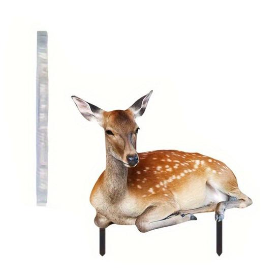 Semn de curte de cerb Sika, acrilic, realist, țăruș de grădină de cerb, trotuare de gazon în aer liber, figurină de animale pentru decor de terasă, biroul de acasă