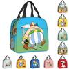 Asterix And Obelix Lunch Box Adventure Manga Getafix Dogmatix Cooler Thermal Insulated Lunch Bag for Women Kids Food Bags