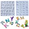 English Alphabet A-Z Epoxy Resin Silicone Mold Letter Number Keychain Earring Pendant DIY Crafts Casting Tool Resin Mould