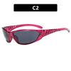Durable High Quality High End Designer Style Retro Trendy Edgy Punk Multi Colored Female For Both Male Sun Glasses