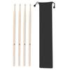2 Pair 5A Drum Sticks Maple Instrument Accessory with Beam Storage Bag for Jazz MusicM02769