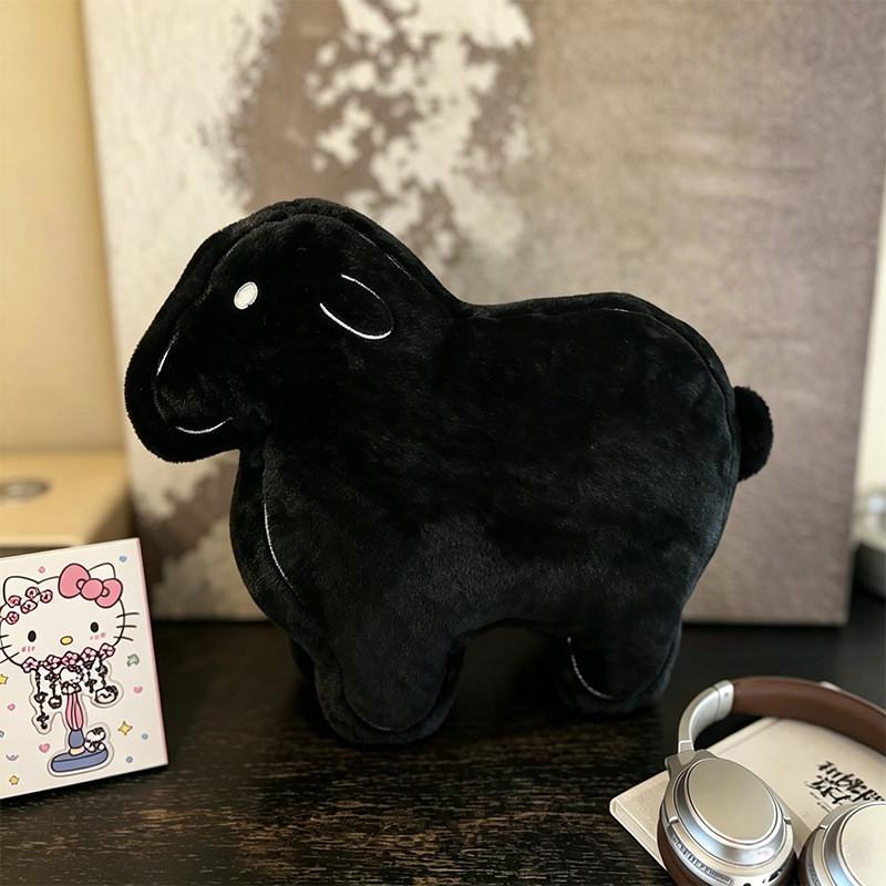 Cuscino Pecora di Peluche per Bambini Morbido Giocattolo Cartone Animato Regalo Coccoloso per Bambini