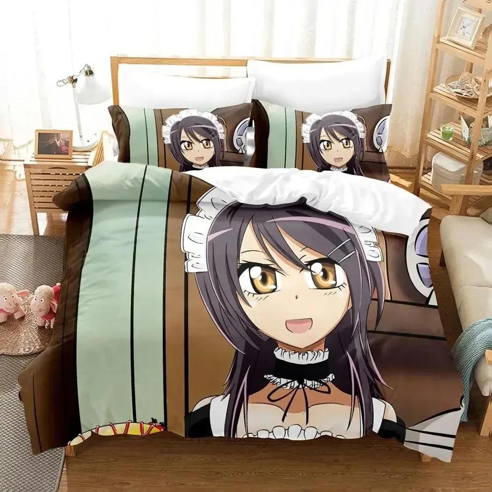 Anime Kaichou Wa Maid-sama Usui Takumi Misaki Bedding Set Boys Girls Twin Queen Size Duvet Cover Pillowcase Bed Kids Adult