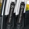 Για Mercedes-Benz Με Λογότυπο Υψηλή Μόδα Σουέτ Μαλακά Καλύμματα Προσκέφαλου Αυτοκινήτου Μαξιλάρι Λαιμού Ένα Ζευγάρι Επιθέματα Προστασίας Ώμων Ζώνης Ασφαλείας