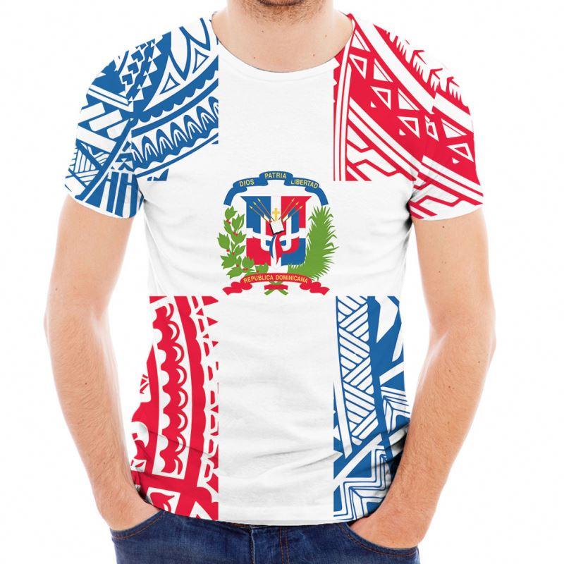Dominican Republic 3D Printed T Shirts For Men Women Casual Street Short Sleeve Tops Breathable Comfortable Outdoor Sports Tees
