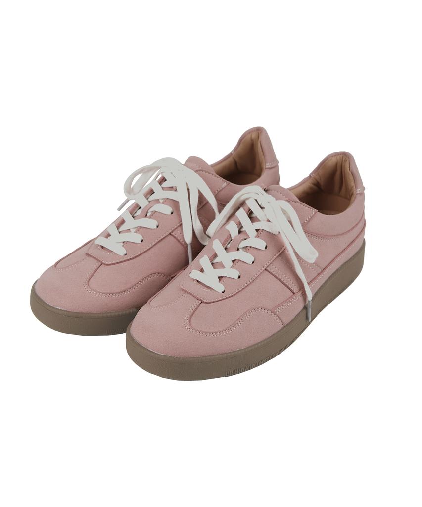 Draw Fit Cloudy Suede Sneakers [Dusty Pink]
