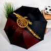 Football Club Printed Automatic Umbrella, 8-Frame for Travel, Camping, Casual Umbrella, Essential Gift for for Family and Friends