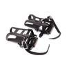 Aluminum Alloys Bike Pedals with Toe Clip and Strap for Exercise Bike, Spin Bike and Outdoor Bicycles Easy To Use
