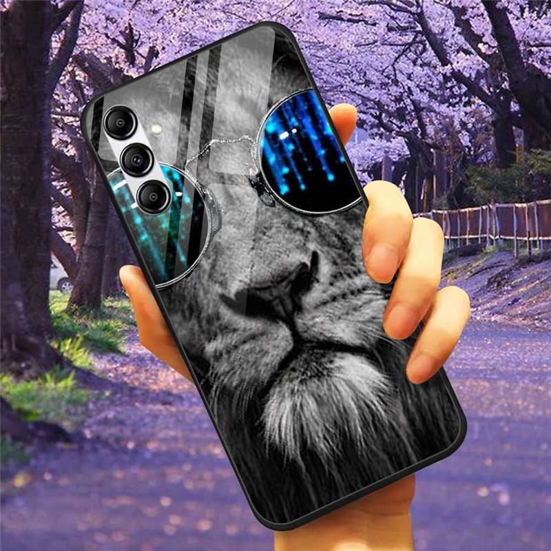 Gehärtetes Glas Handyhülle Für Samsung A34 A14 A54 5G Hülle Für Galaxy A13 A137F A24 M54 A8 Plus Hard Back Bumper A 54 GalaxyA34