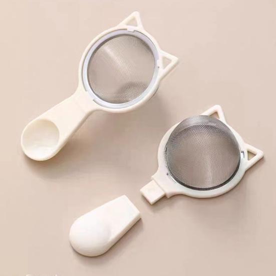 Strainer Spoon Fine Mesh Sifter with Long Handle Sieve Tool Handheld Kitchen Tool for Flour Powdered Sugar Cocoa