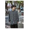 2024 Letter Long Sleeve Shirt Japanese Hong Kong Style Ins Loose Shirt Boys Summer Trendy Versatile Casual Coat