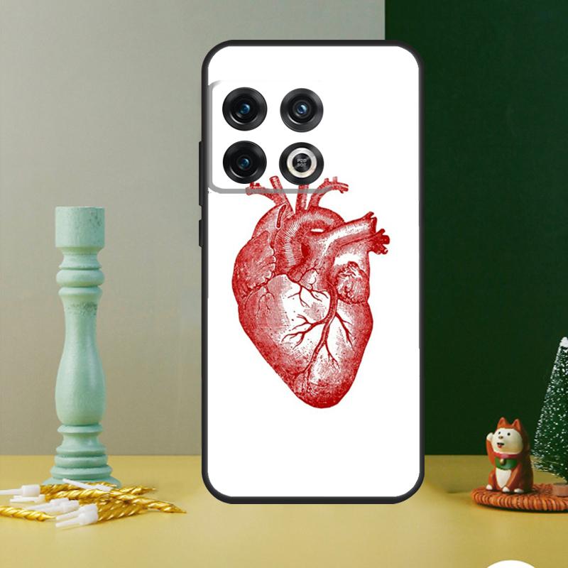 Human Heart Anatomy Case For OnePlus Nord CE 4 2 3 Lite N20 N30 9 10 Pro 8T 9RT 10T 10R 12R 13R 11 12 13 Cover