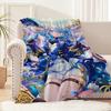 Furina Fontaine Genshin Impact Art Cute Furien Flannel Warm Soft Plush Blanket for Sofa Living Room Office Bedroom Travel Gift