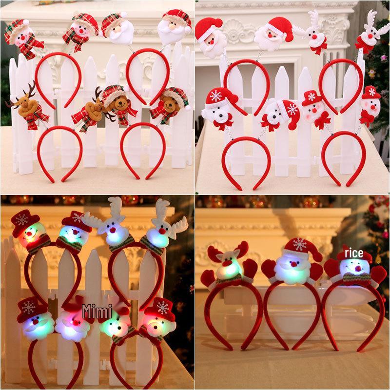 Individually Packaged Christmas Glowing Antler Headband for Holiday Parties