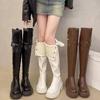 Thick-soled Maillard Over-the-knee Boots, New Season-tall Thin Two-wear Folded Long Knight Boots