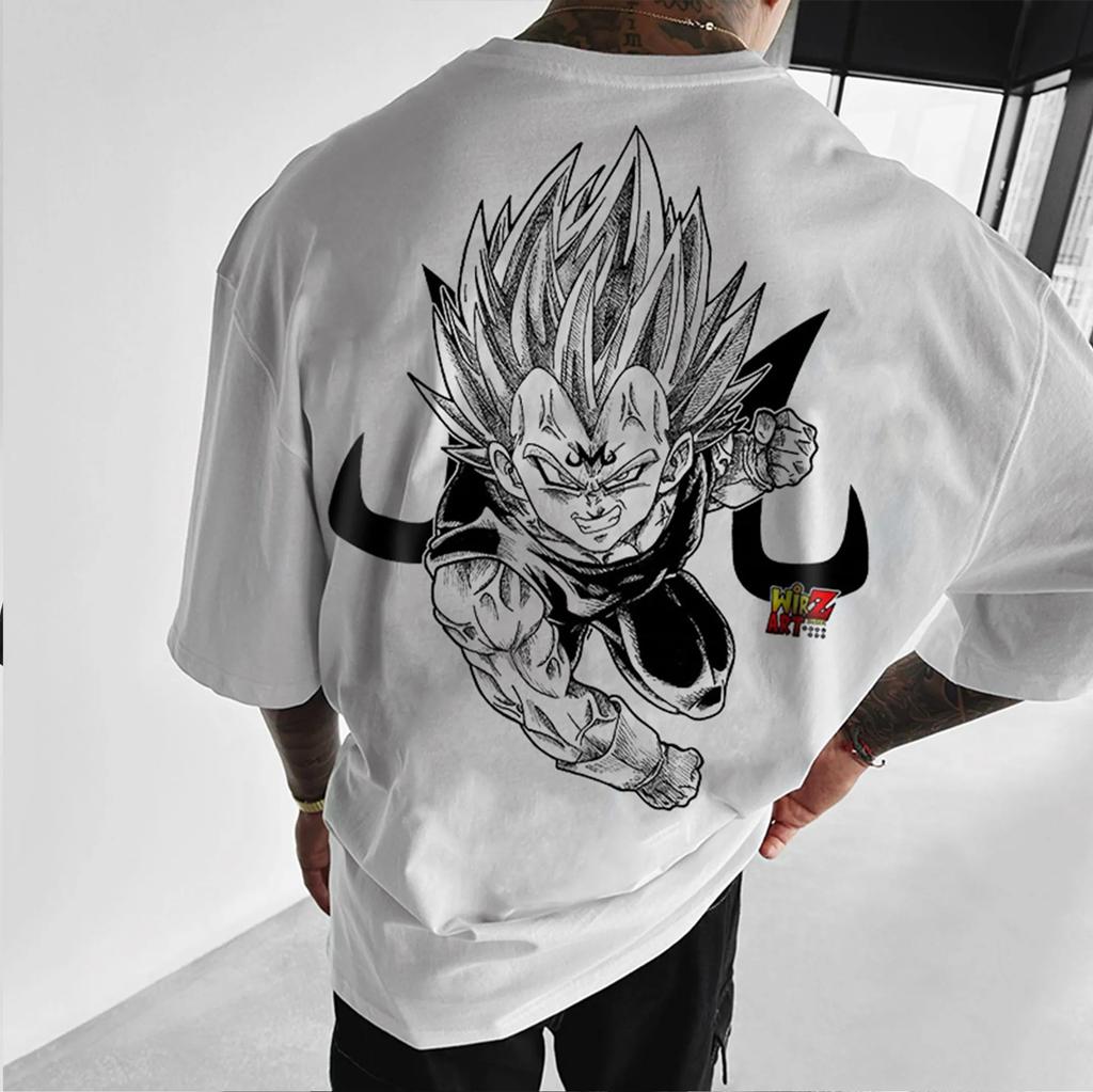 Dragon Ball Tendance Manches Courtes Tendance Été Confort Sportif Décontracté Demi-Manches Populaire Vêtements pour Couple Demi-Manches Manches Courtes