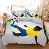 Football Duvet Cover Set Soccer Goal Soft Bedding Set Sports Competitive Theme 2/3Pcs Full Queen King Size Quilt Cover