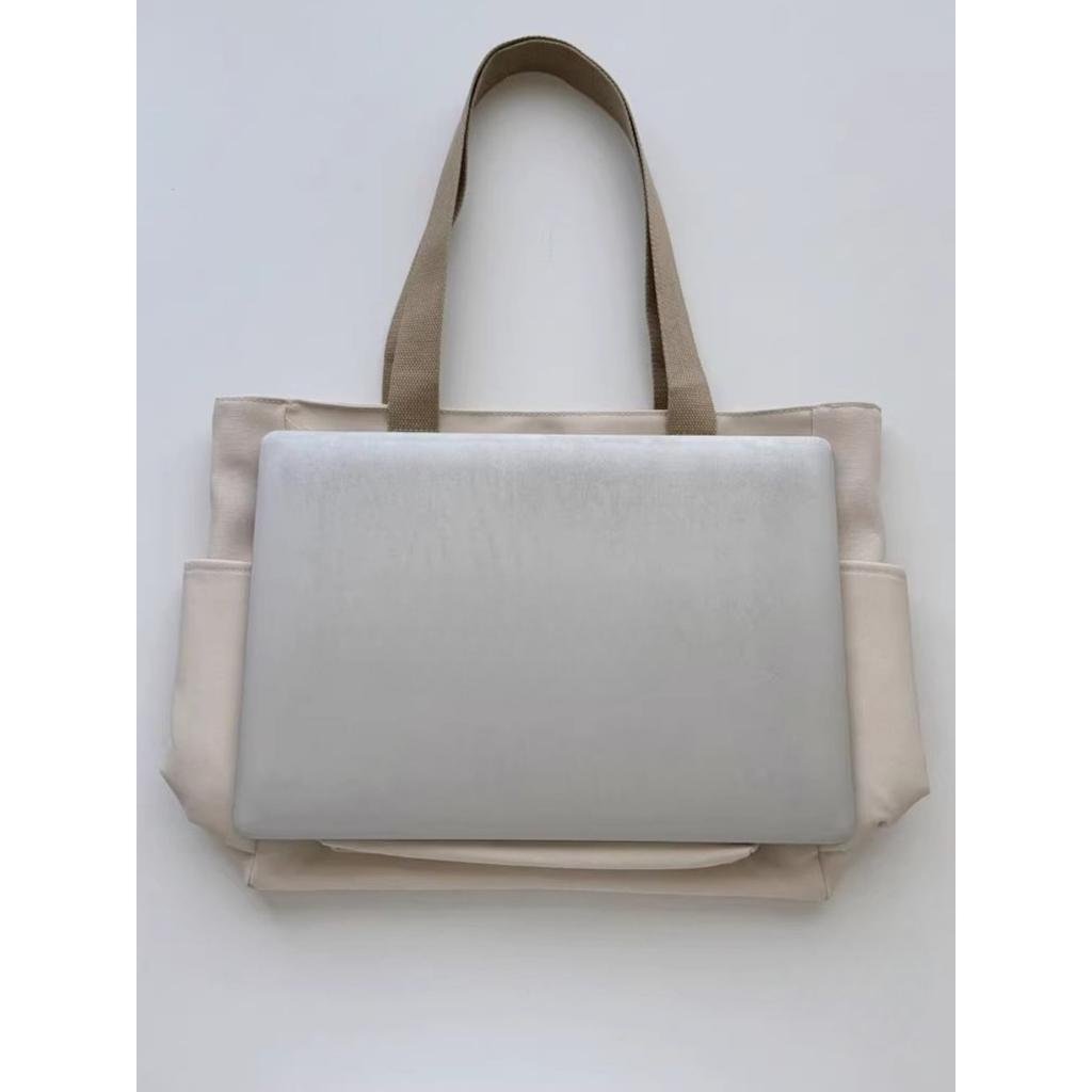 Design Original Sac Tote Commuter Épais en Nylon à Nœud Japonais Sac à Main Simple Décontracté Étudiant en Art