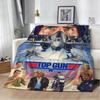 Classic Movie T-Top G-Gun Blanket Flannel Blanket Soft Throw Art For Home Decor Bedroom Sofa Naps Picnic Gifts Halloween Present