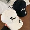 Spotted Puppy Embroidery Baseball Cap Cotton Peaked Cap Fashion Sun Hat Girls