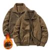 Winter Double-sided Men's Workwear Jacket with Lamb Wool and Thickened Pure Cotton Stand Up Collar Casual Warm Jacket