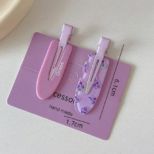 Simple Solid Color No Bend Seamless Hair Clips Side Bangs Barrette Makeup Washing Face Accessories Girls Styling Hairpins