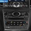 Echte Kohlefaser Mittelkonsole Aufkleber Innenraumzubehör Styling Dekoration Für Infiniti G37 2007-2013 Q60