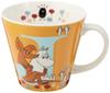 Yamaka Shoten MOOMIN Initialen-Tasse J 340ml Mikrowelle Moomin Nordischer Tag Hochzeit Hergestellt in (ca. Kapazität, sicher) Waren, Stil, Geschenk für Mutter, Geschirr,