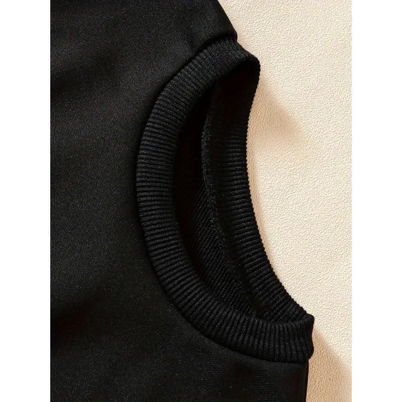 Kids Sweatshir tCreative Letter Pattern Round-Neck Sweatshirt, Stylish And Casual, Perfect for Daily Parties, Vacations, And Gifts in Spring