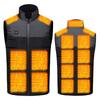 Gilet Elettrico Riscaldato YORIYOI Riscaldamento Fronte e Retro Temperatura Indipendente Realizzato con Fibra 3 Temperature Caldo per Uomini e Ideale per il Freddo e