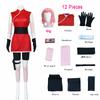 Spiel Haruno Sakura Cosplay Shippuden Anime Kostüm Perücke Frauen Mädchen Rock Outfit Unisex Ninja Cartoon Halloween Karnevalskostüm